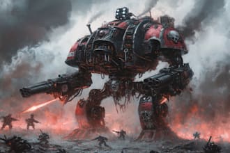 create warhammer 40k art