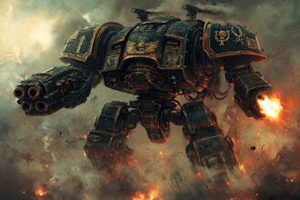 create a warhammer 40k character art