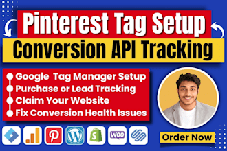 fix or setup pinterest tag, conversion API tracking by google tag manager