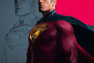 create amazing custom super hero portrait