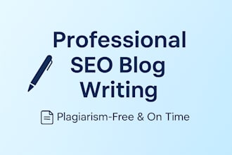 write SEO optimized blog post