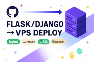 deploy your flask django app on vps