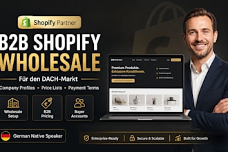 build your shopify b2b wholesale store for the dach market