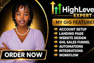 setup gohighlevel CRM automation ghl workflows and go high level sales funnel
