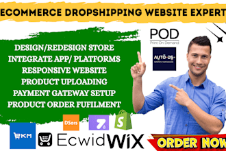 build shopify payhip bigcommerce revamp dropshipping store sync manomano tiktok