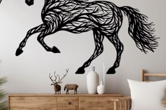 design elegant home wall arts and modern calligraphy