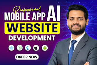 develop ai website, ai web application, ai chatbot, ai mobile app development