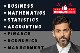 business statistics accounting finance math economics management assigned tutor