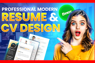 impressive professional graphical CV, resume design