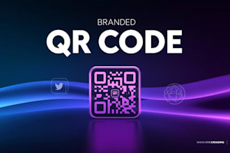 branded qr code design for business and marketing