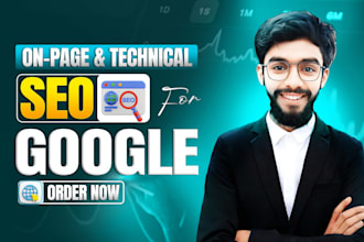 do onpage SEO and technical optimization for wordpress wix shopify websites