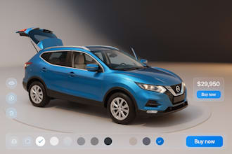 develop a real time 3d product configurator for web