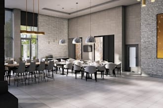 redesign 3d restaurant interior, cafe, bar design, coffee shop, retail stores