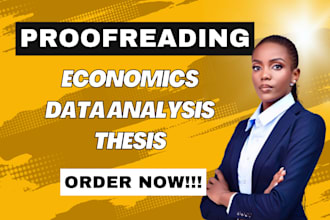 edit and proofread economics, econometrics, data analysis, and thesis work