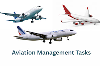 assist you in all kind of aviation management tasks