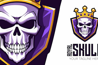 create professional branding or custom skull logo design