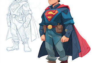 draw comic book cover