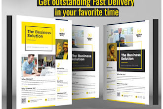 design eye catching a4, a5 flyer, poster, brochure or leaflet