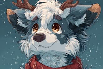 draw a cute christmas icon ych