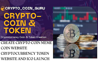 create crypto coin meme coin website cryptocurrency token website and ico launch