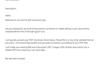convert PDF to word and word PDF best price