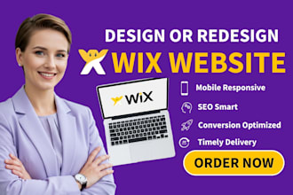 build wix website design or redesign wix website with modern responsive layouts