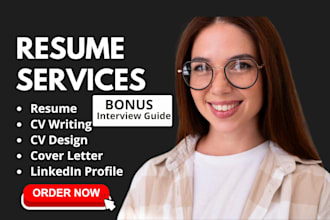 write and upgrade your resume, CV, cover letter, linkedin software tech resume
