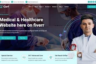 healthcare website, medical website, dentist website, doctor and clinic website