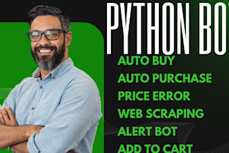 build amazon bot, bestbuy bot, popmart bot, walmart, ebay bot, pokemon bot