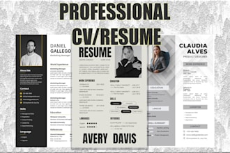 create impressive, professional resume and CV designs that stand out