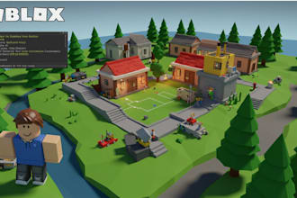 develop a custom roblox game with lua scripting, map, gui and systems