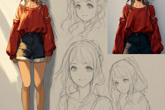 draw anime or manga character design