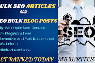 write bulk SEO articles and blog posts