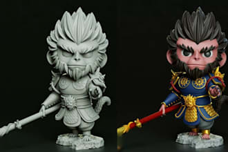 do cute vinyl toys,designer toys for print,collectibles pop figurines,statue stl