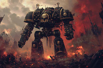 create warhammer 40k art