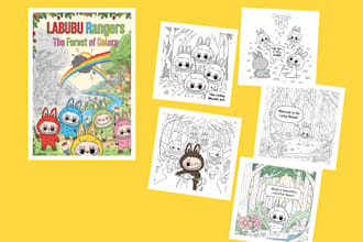 design illustrate and build any storybook with personalized story characters