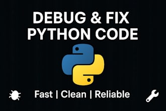 debug, fix and refactor your python code