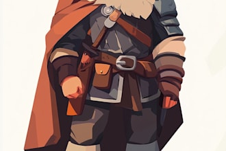 draw 2d game character or 2d game character