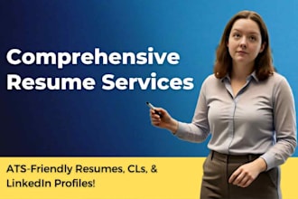 create an outstanding entry level resume, cover letter, and linkedin