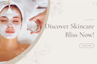 design skincare shopify store skincare website beauty  shopify store