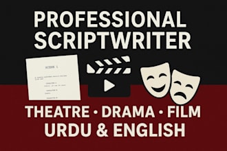 scriptwriting in urdu or english for theatre