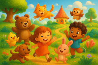 draw whimsical children storybook picture book illustration fantasy illustration