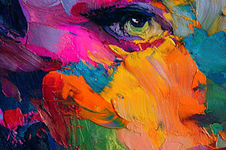 draw abstract painting art or color abstract art