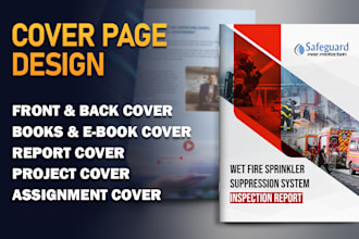 create cover page design, front cover and ebook covers