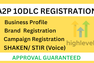 register or approve your a2p campaigns on go highlevel, build website, n8n ai