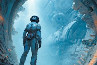 draw sci fi illustration and sci fi art