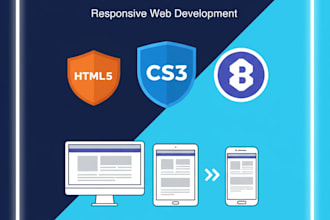 design a responsive website using HTML, CSS, bootstrap