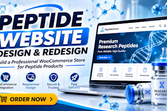 build a research peptide woocommerce store