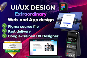 do figma UI UX design for mobile app and web design,dashboard, saas uiux fintech