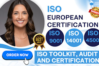 create iso 9001, 14001, 45001 certification, audit and documentation